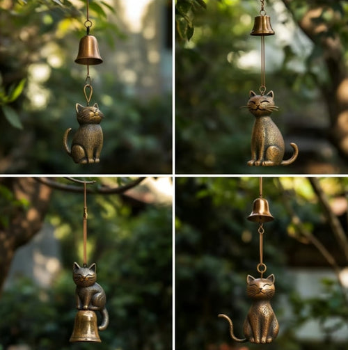CZTICLE®  ✨LAST DAY ONLY 49% OFF🔥Handmade Retro Cat Wind Chime D02