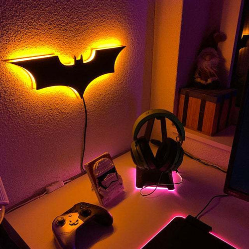 Billhol® 16 colors 3D creative superhero LED atmosphere wall light⚡🦇 D02