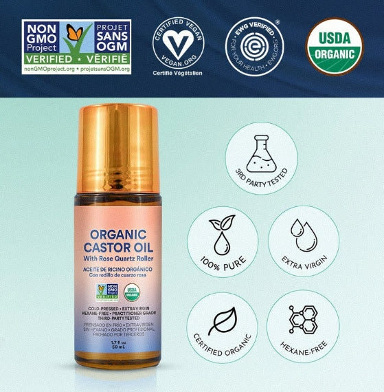CZTICLE® 🌿 Refresh & Revive - 49% OFF - ✨ Organic Castor Oil Roll-On - For Radiant Skin, Lush Hair & Relaxation D02