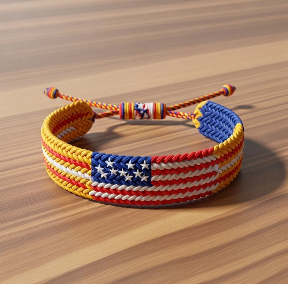 CZTICLE® USA Pride Woven Bracelet D03