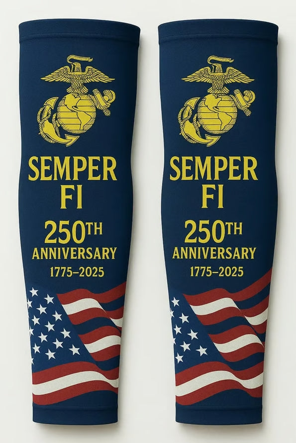 Sfrcord® USMC 250th Anniversary Compression Arm Sleeve D02
