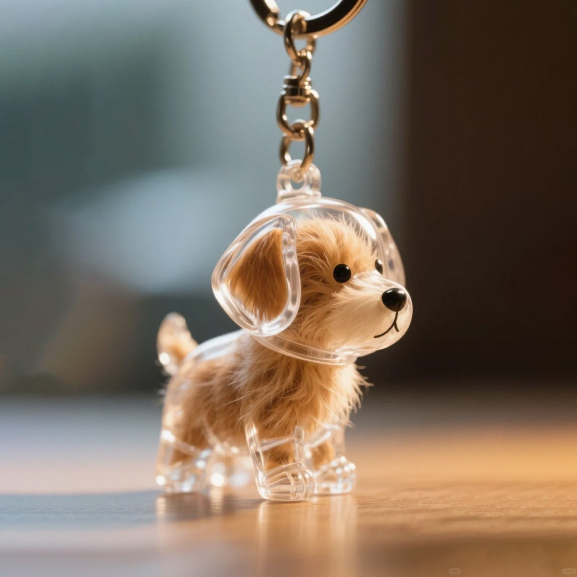 CZTICLE® Dog Hair Collector Keychain Charm Memorial Storage Box D01