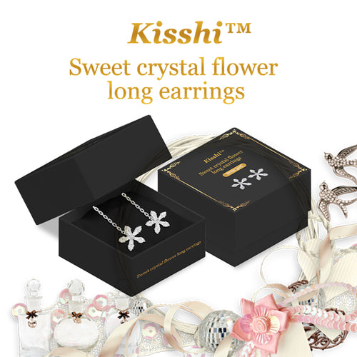 KISSHI™  Sweet Crystal Flower Long Earrings 🔥
