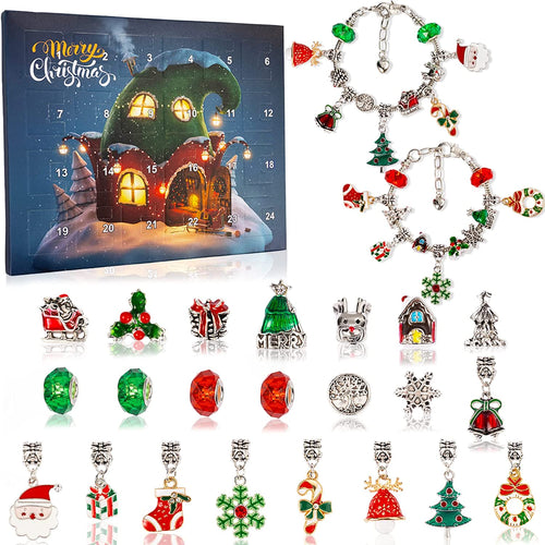 Oneswear® 🔥24 Pcs DIY Christmas Advent Calendar Bracelets Set D02