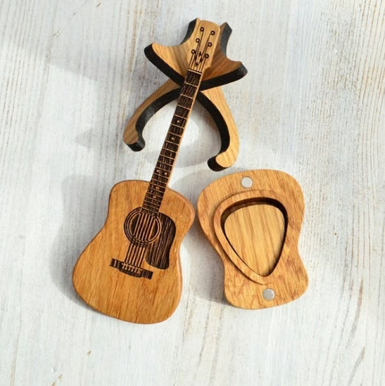 CZTICLE® ⏰LAST DAY 59% OFF🎁Wooden Acoustic Guitar Pick Box🎸 D04