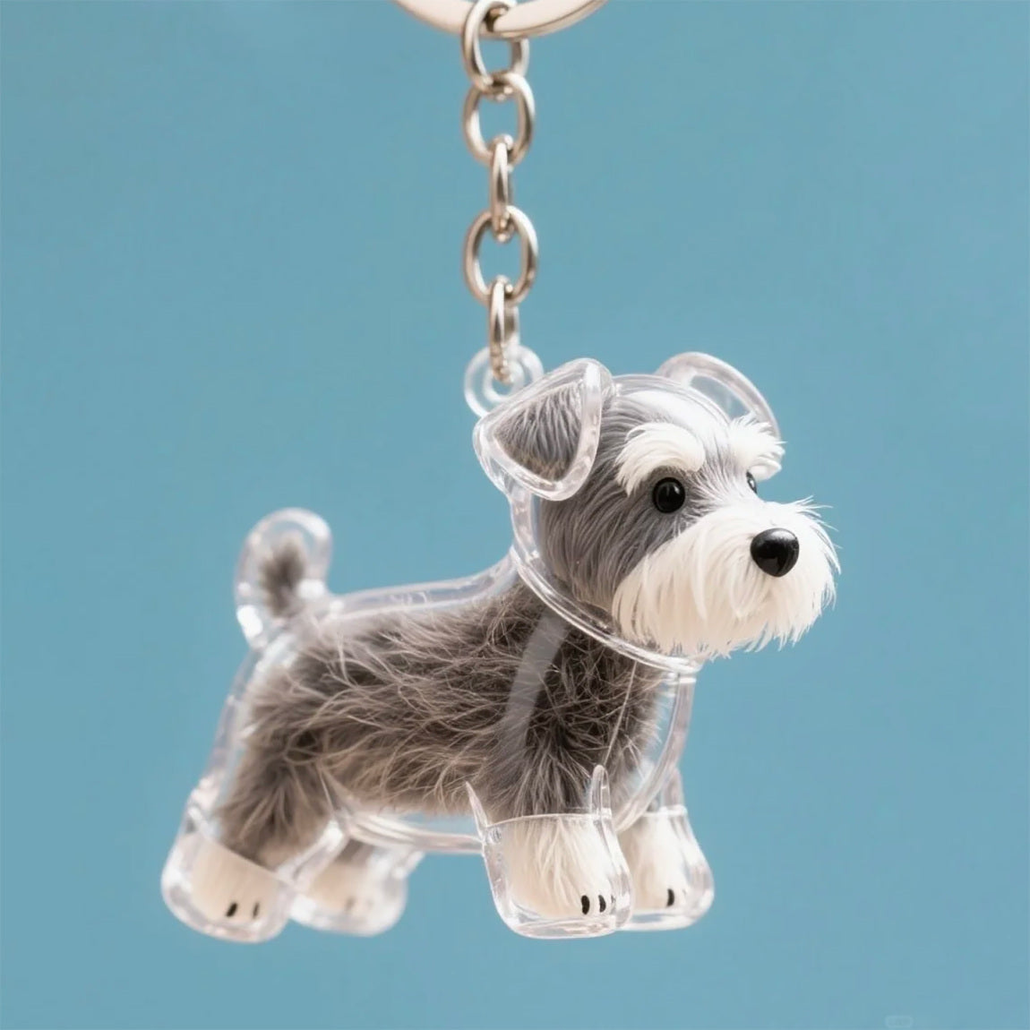 CZTICLE® Dog Hair Collector Keychain Charm Memorial Storage Box D01