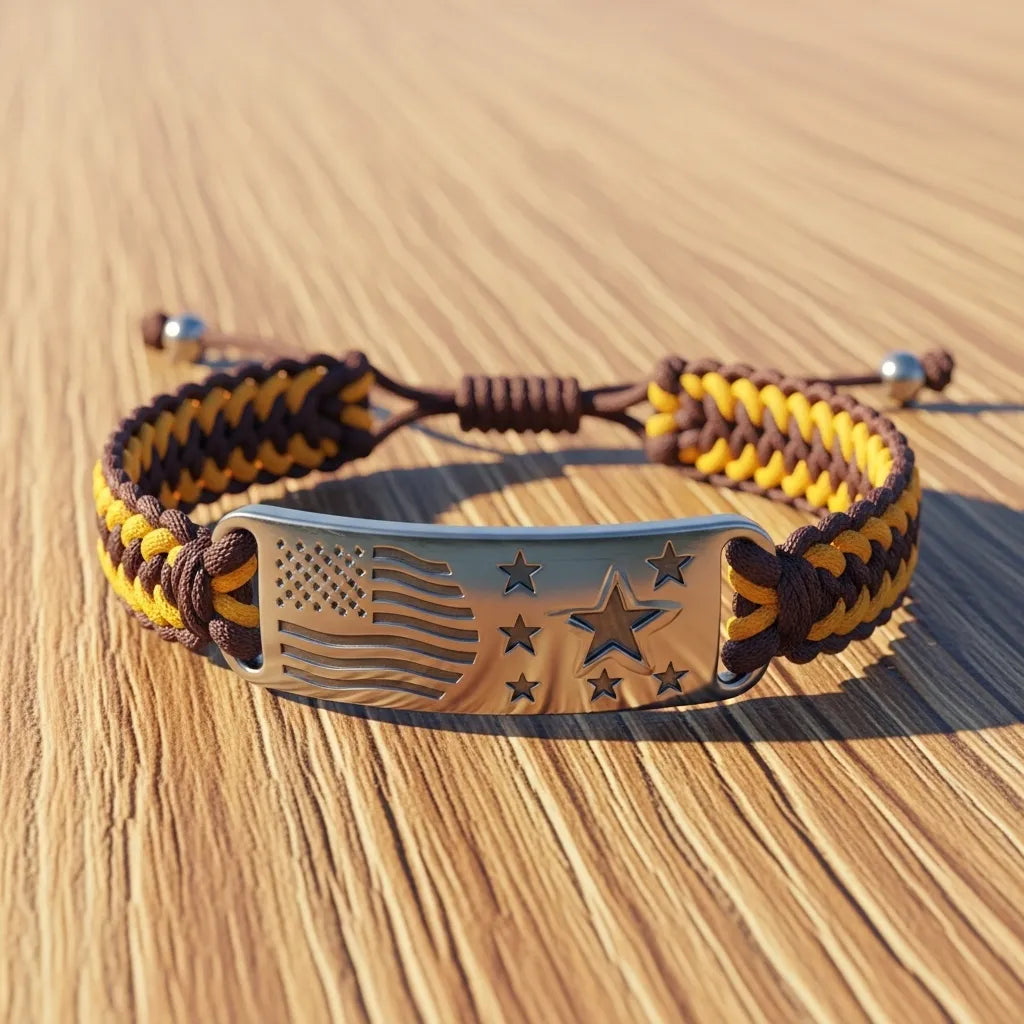 CZTICLE® Adjustable Patriotic Wristband D01