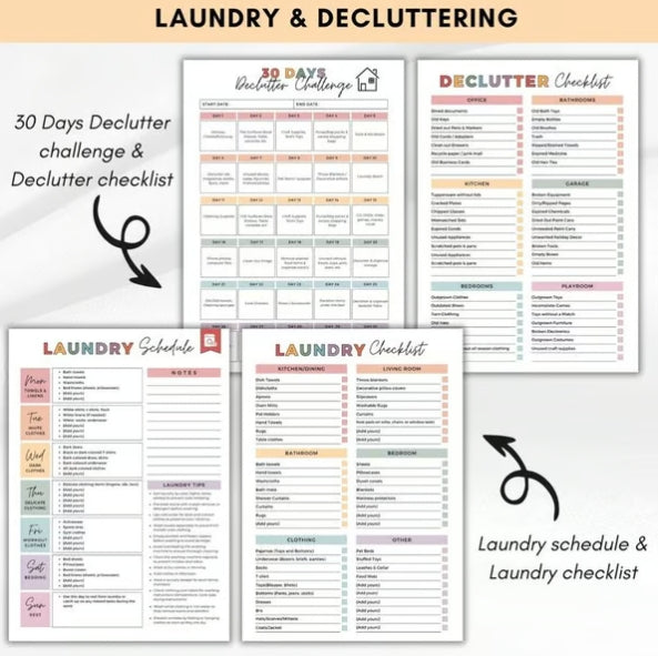 CZTICLE® ADHD Cleaning & Organizing Toolkit - Chore Planner✔ D02