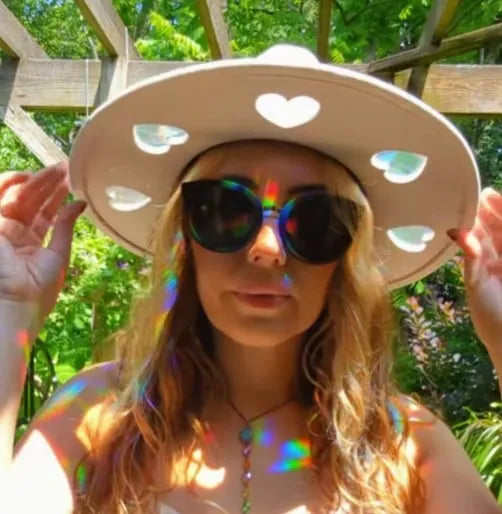 Sfrcord® Last Day 50% OFF🔥Suncatcher Cowgirl Straw Prism Hat D01
