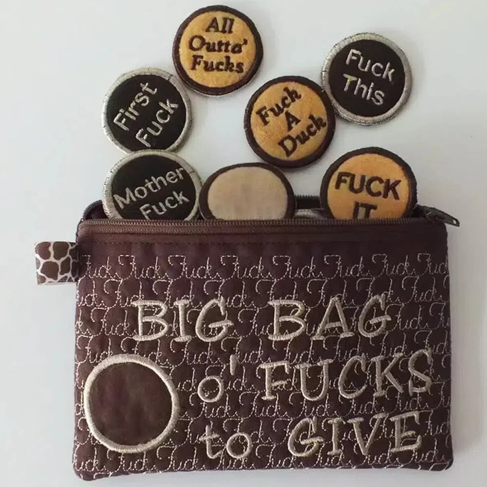 CiliferĀ®š„Big Bag of F*cks to Give Zipper Pouch D01