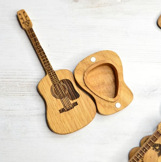 CZTICLE® ⏰LAST DAY 59% OFF🎁Wooden Acoustic Guitar Pick Box🎸 D04