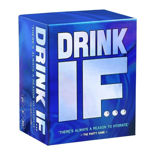 CZTICLE®🏆Drink IF... Hilarious Adult Drinking Game. Party Card Game for Friends & Family to get You Buzzed & Drunk D02