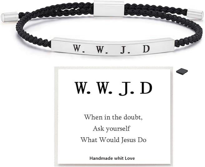 Oneswear® ✝️Inspire Bracelet GOD IS IN CONTROL/W.W.J.D - Elegant Design with Unique Patterns and Letters D03