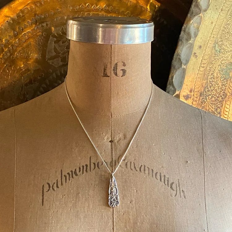 CZTICLE®🔥LAST DAY 60% OFF✨Handmade Sterling Spoon Necklace -Handmade Sterling Spoon Necklace Crafted from Authentic Vintage Silverware D02