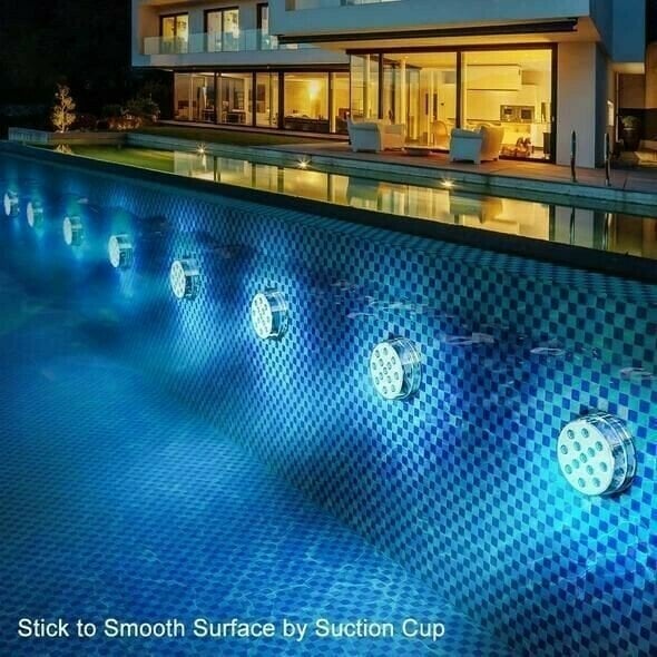 CiliferĀ® š„Submersible LED Pool Lights (RF Remote Control ) D01