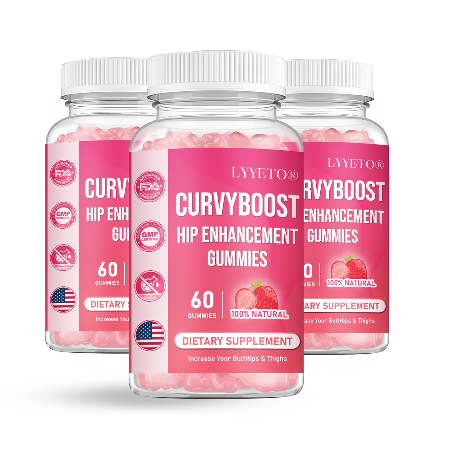 Lyyeto®  CurvyBoost Hip Enhancement Gummies