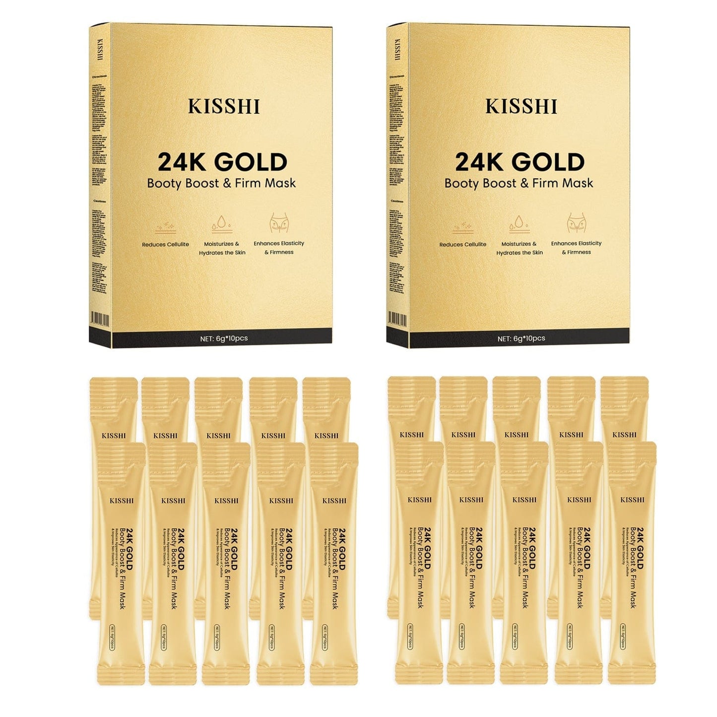 KISSHI™ 24K Gold Booty Boost & Firm Mask D05