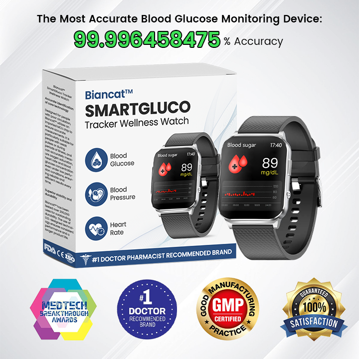 Biancat™ SmartGluco Tracker Wellness Watch D01