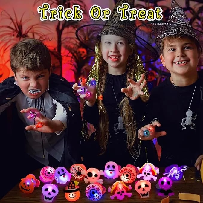 Oneswear® 🎁LED Light Halloween Glowing Ring😍 - Set with 50pcs D01