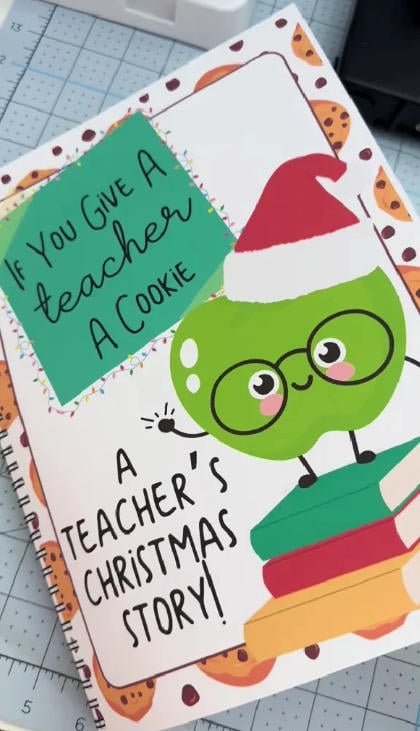 Cilifer®🔥LAST DAY 50% OFF-🎄Christmas card book-👩🏫If You Give a Teacher A Cookie Book📚 D01