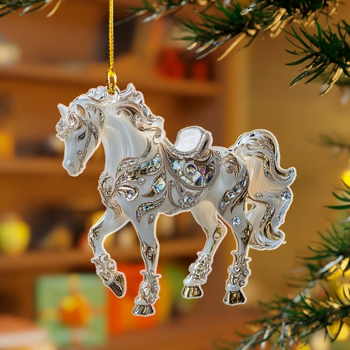 Handmade Horse Christmas Ornament(2D)