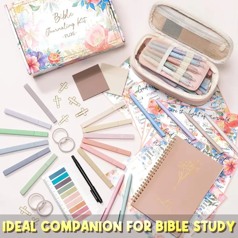 🔥LAST DAY 49% OFF-✝Floe Bible Study Fabric Storage Bag Set