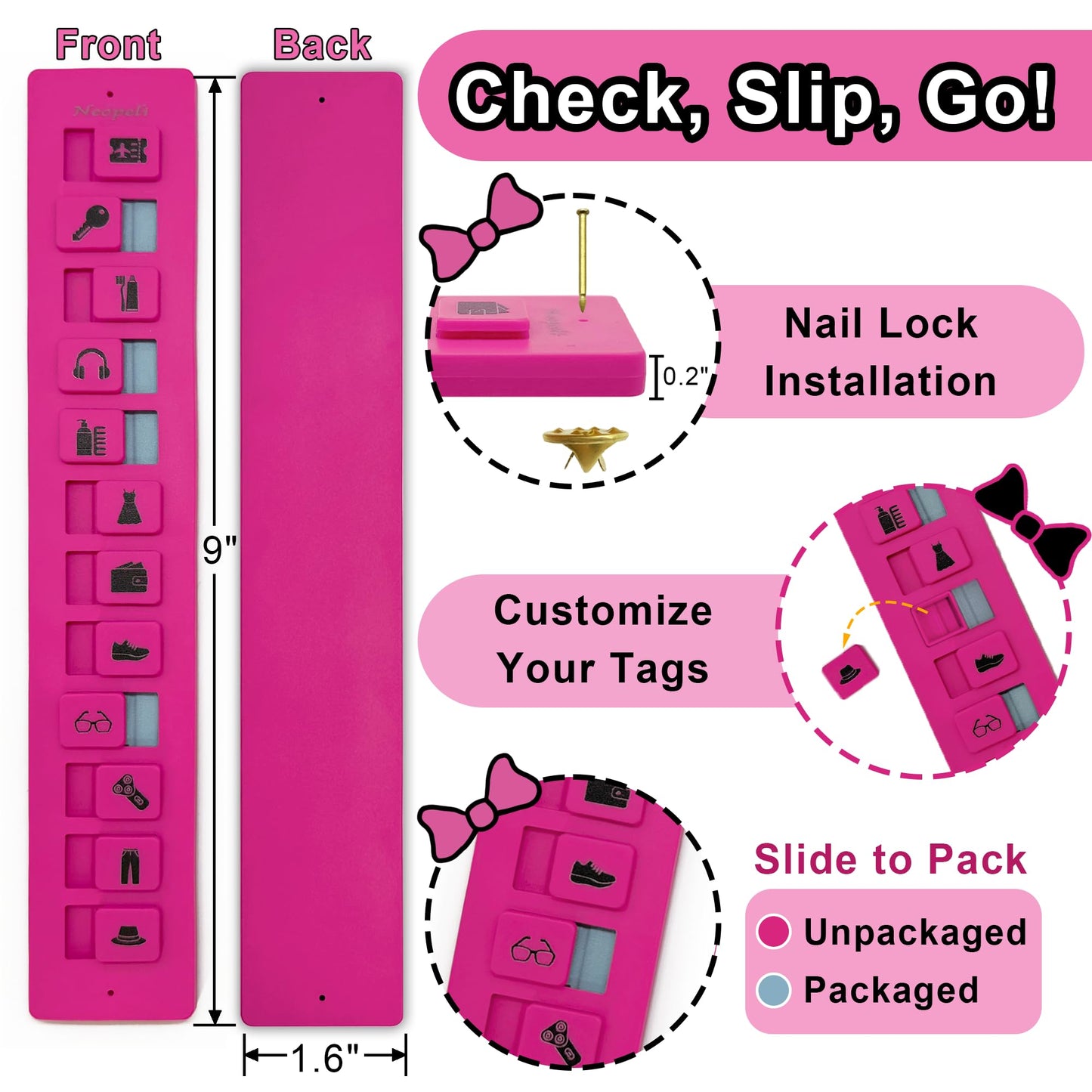 CiliferĀ® š„2025 NEW ARRIVALš„Packing Reminder - Reusable Travel Checklist D02