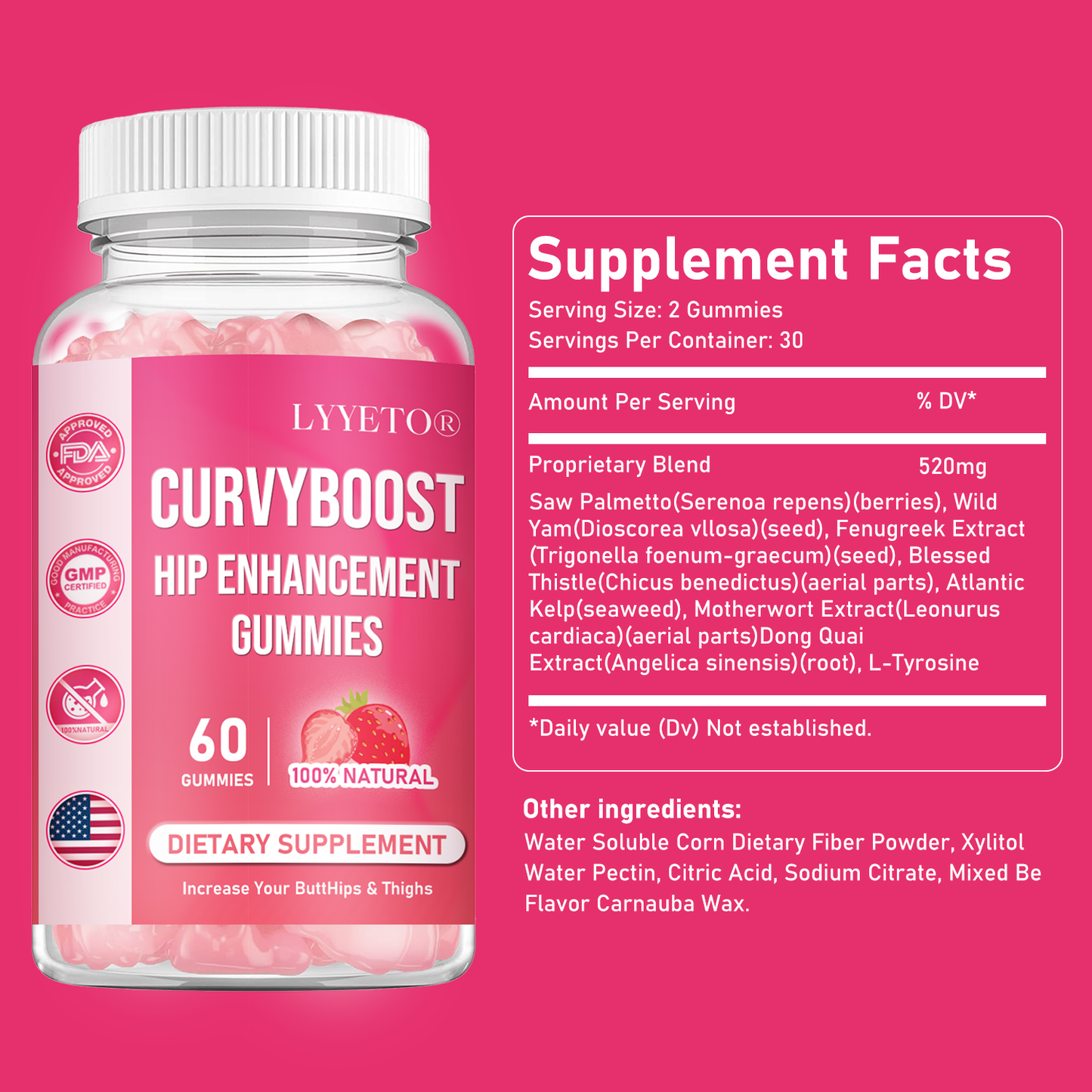 Lyyeto®  CurvyBoost Hip Enhancement Gummies
