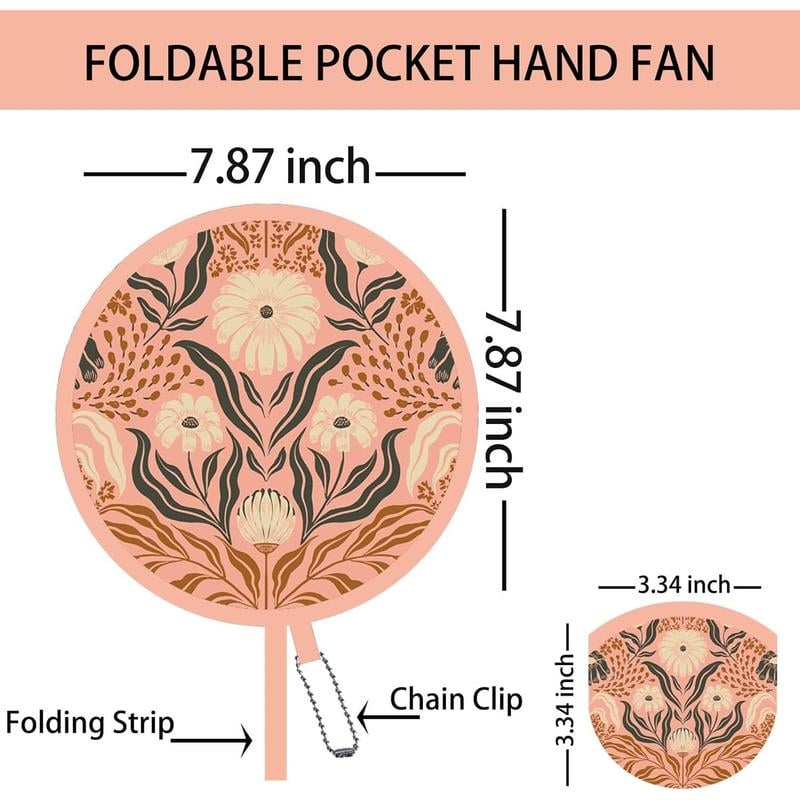 Cilifer® 🔥4-Pack Foldable Hand Fans – Boho Chic Cooling Fans for Summer D01