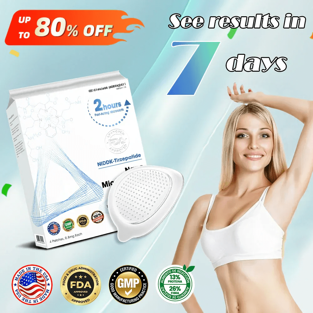 KISSHI™  NIDDK-Tirzepatide Nano Microneedle Patch (Zero Pain, 24/7 Release | Lose 20lbs FAST | 90% Sugar Drop | )