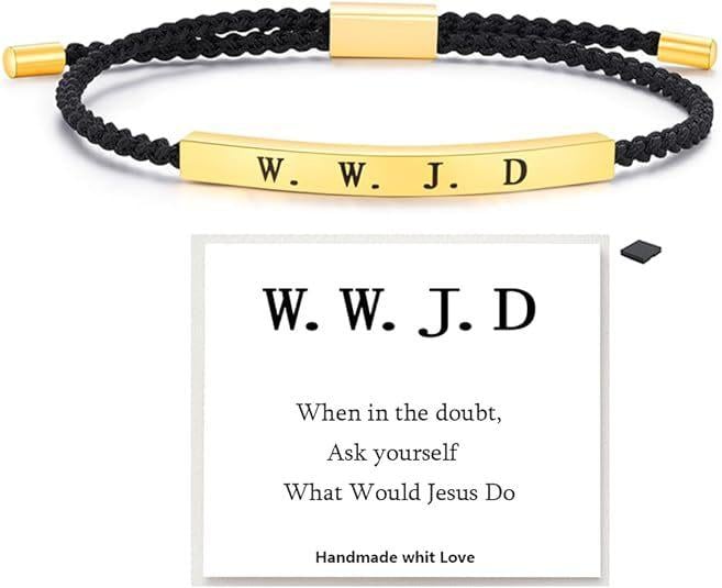 Oneswear® ✝️Inspire Bracelet GOD IS IN CONTROL/W.W.J.D - Elegant Design with Unique Patterns and Letters D03