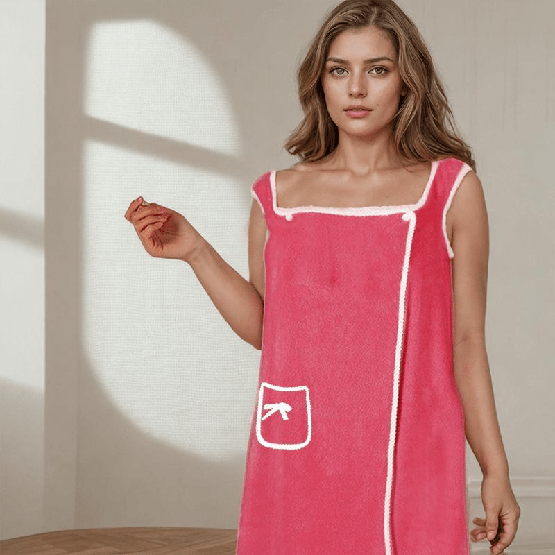Sfrcord® 🔥Women's Coral Fleece Bathrobe D01