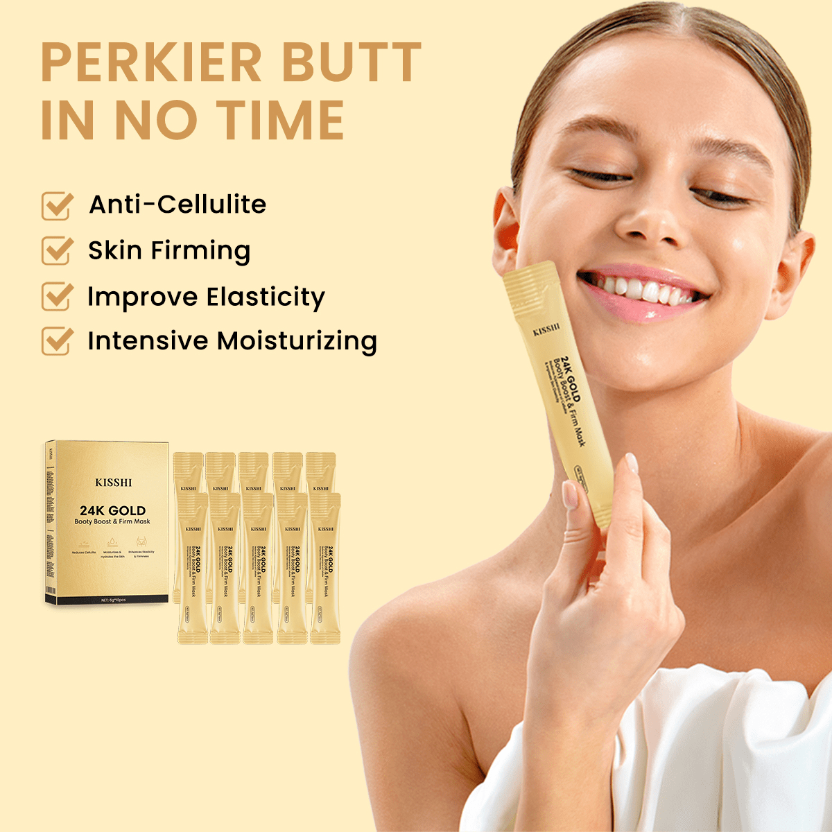 KISSHI™ 24K Gold Booty Boost & Firm Mask D05