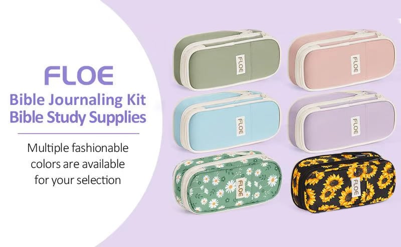 🔥LAST DAY 49% OFF-✝Floe Bible Study Fabric Storage Bag Set