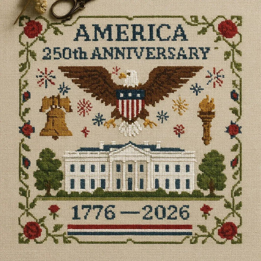 CZTICLE® 🔥US 250th Anniversary Cross Stitch Kit D01