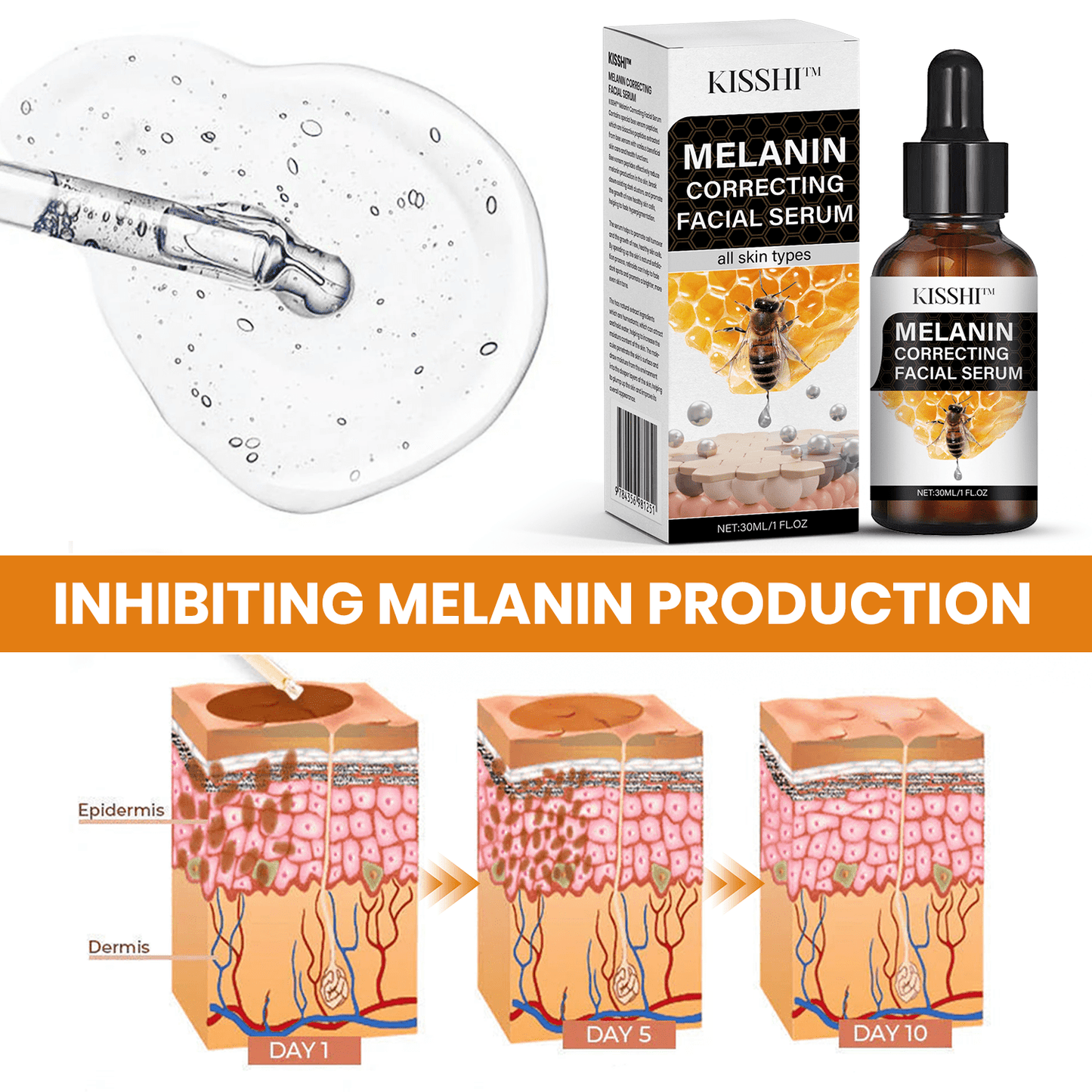 Fast Dark Spot Remover-KISSHI™ Melanin Correcting Facial Serum D02