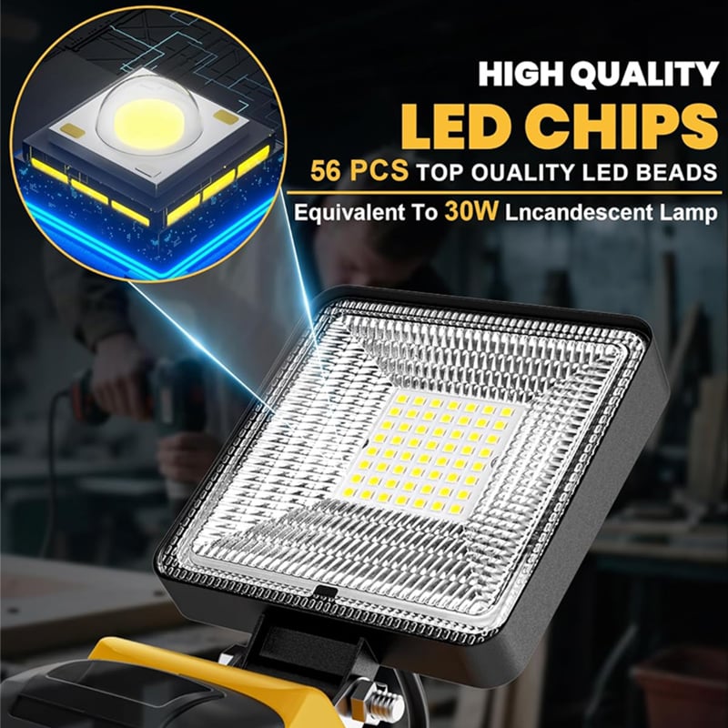 Billhol® 🔥3000LM Cordless LED Work Light with charging Ports D01