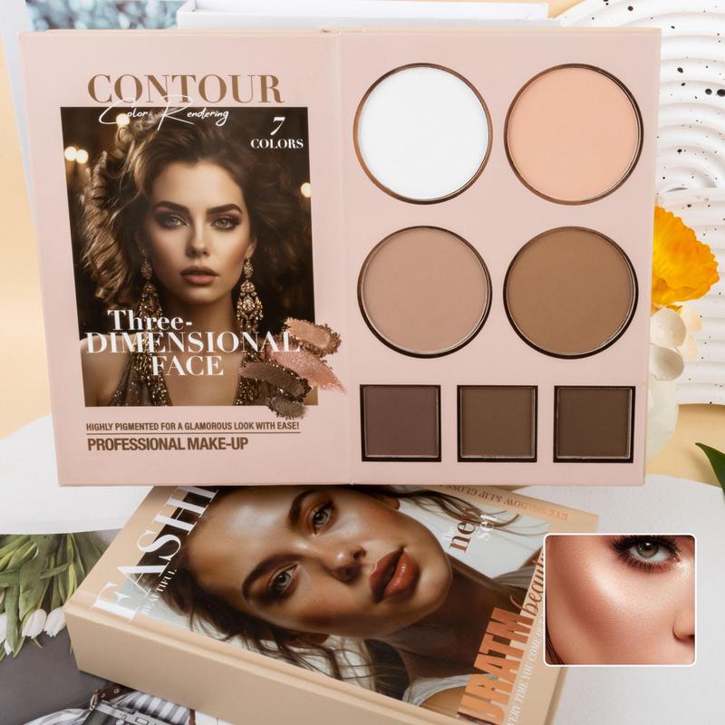 Luhaka® 🎨Multi-Color Book Makeup All-in-One Palette (Eyeshadow & Highlight & Blush & Contour)✨ D01