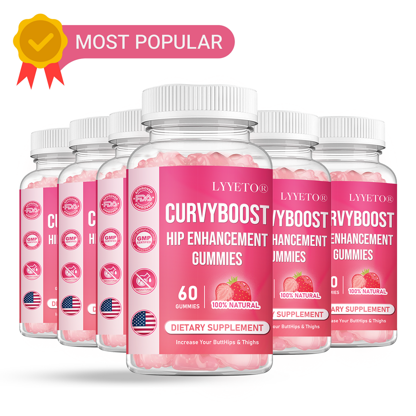 Lyyeto®  CurvyBoost Hip Enhancement Gummies