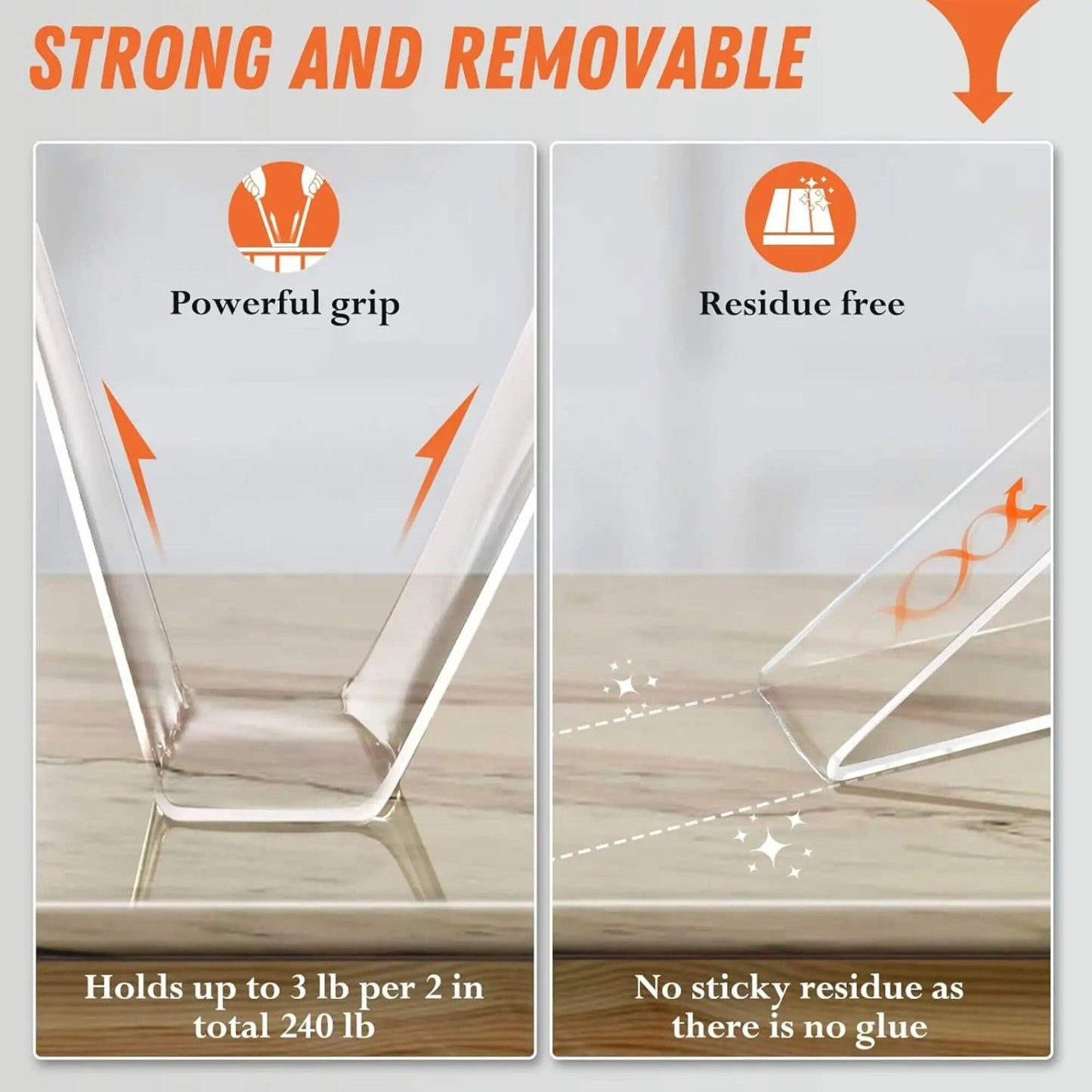 CZTICLE® 🔥Double Sided Tape Heavy Duty 3-Roll Pack (30FT) D02