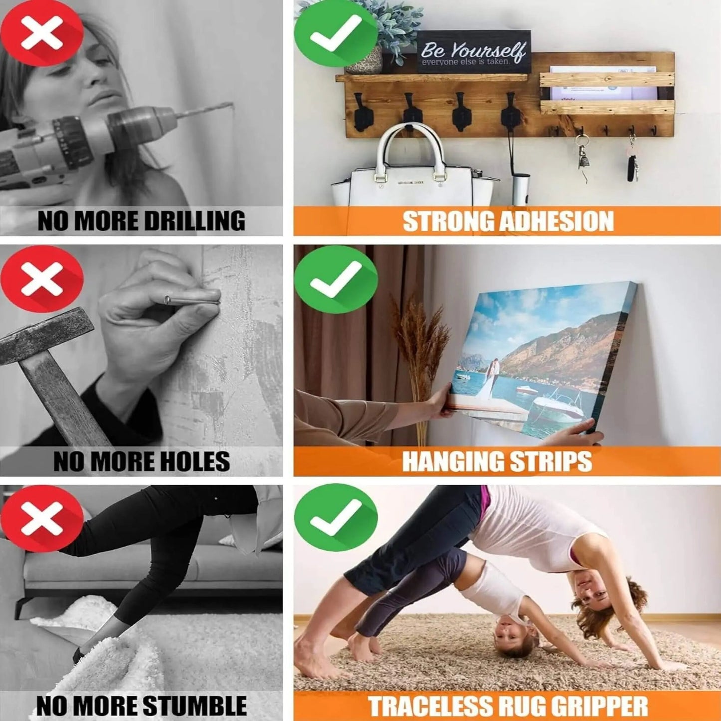 CZTICLE® 🔥Double Sided Tape Heavy Duty 3-Roll Pack (30FT) D02