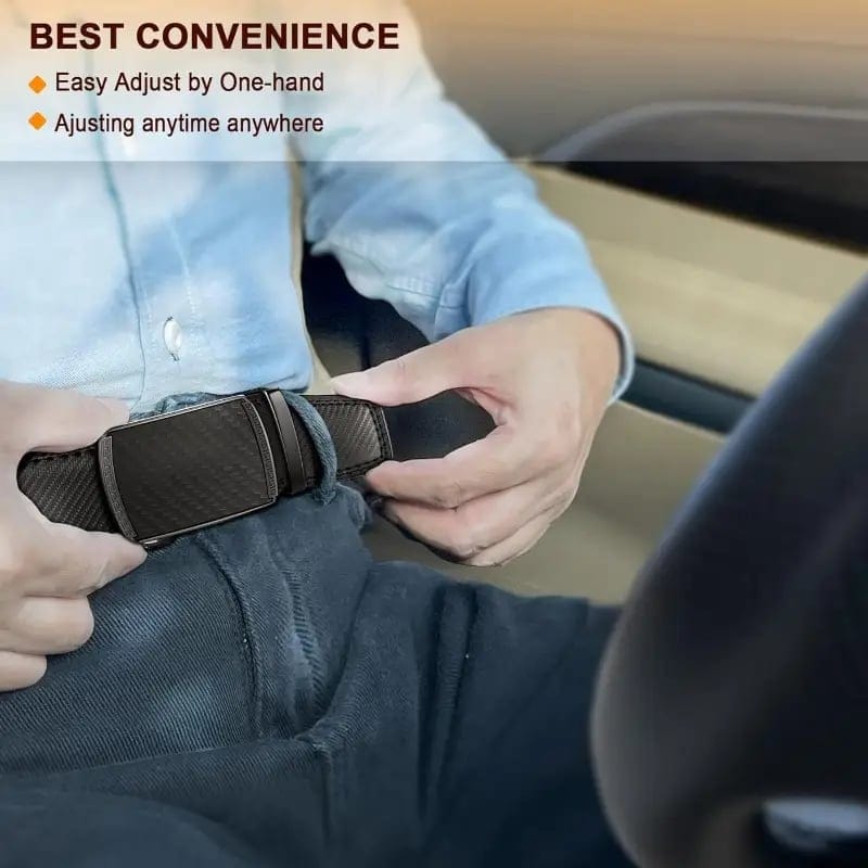 Sfrcord®🏆 Best Seller - Leather Ratchet Belt With Adjustable Buckle D01