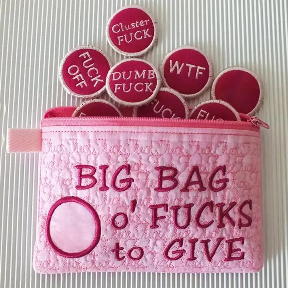 CiliferĀ®š„Big Bag of F*cks to Give Zipper Pouch D01