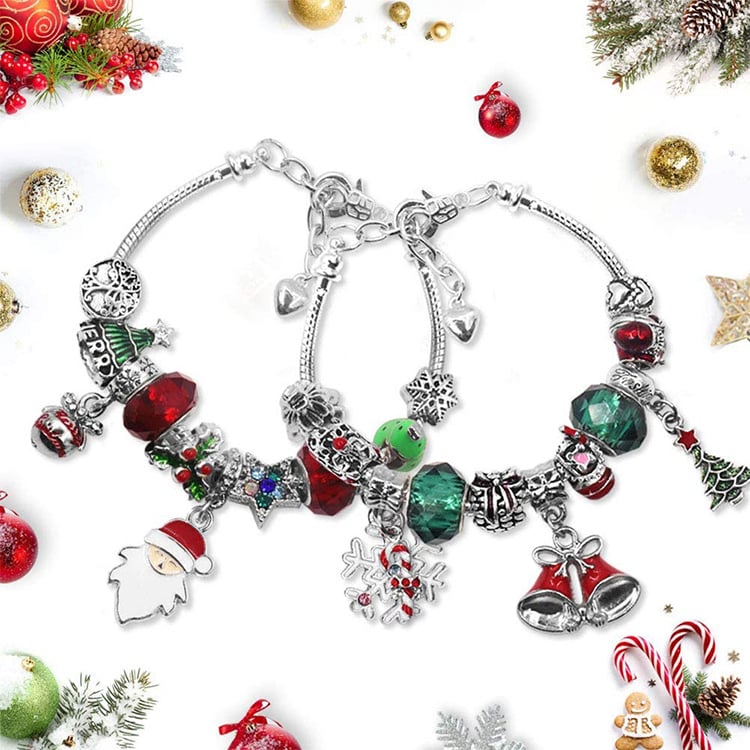 Oneswear® 🔥24 Pcs DIY Christmas Advent Calendar Bracelets Set D02