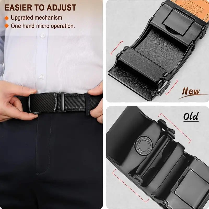 Sfrcord®🏆 Best Seller - Leather Ratchet Belt With Adjustable Buckle D01