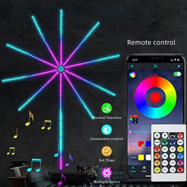 Cilifer® 🔥🎁💡WiFi Bluetooth Smart Fireworks Led Light D01