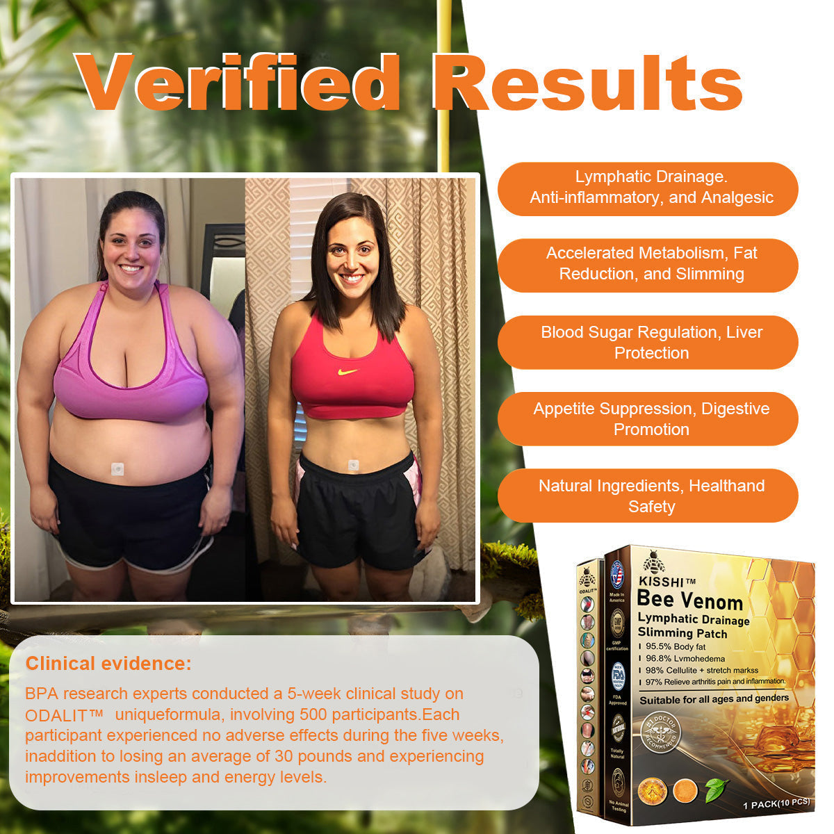 KISSHI™ Bee Venom Lymphatic Drainage Slimming Patch D01