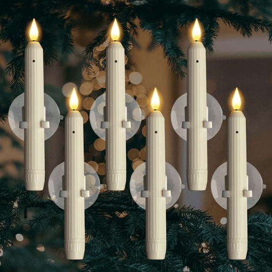 ON SALE🔥Window Flameless Led Taper Cilifer® Candles with Sensor Dusk to Dawn  D01