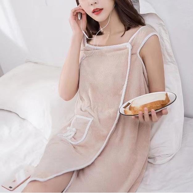 Sfrcord® 🔥Women's Coral Fleece Bathrobe D01