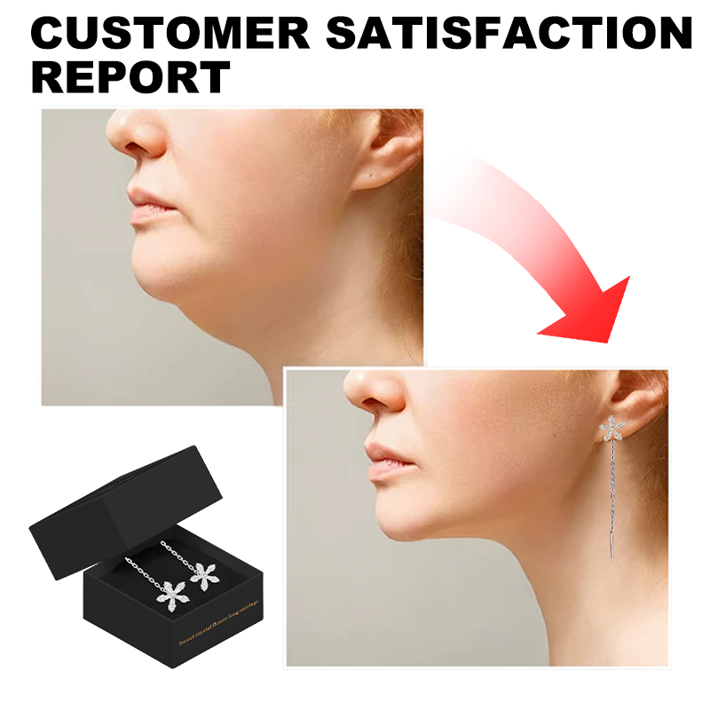 KISSHI™  Sweet Crystal Flower Long Earrings 💐